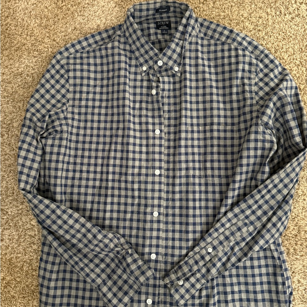 J Crew Flex Washed men’s button down
